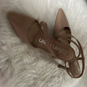 Calvin Klein Women's Tan Heels
